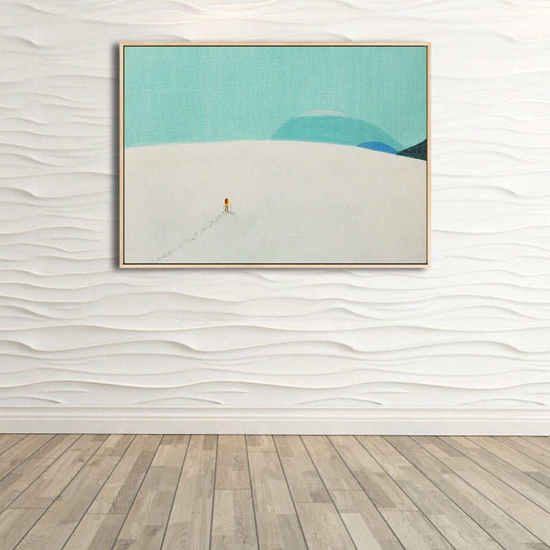 Vivolux | Illustration Wildland Canvas Wandkunst Verwaiste Landschaft Malerei für Jungenzimmer