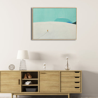 Vivolux | Illustration Wildland Canvas Wandkunst Verwaiste Landschaft Malerei für Jungenzimmer