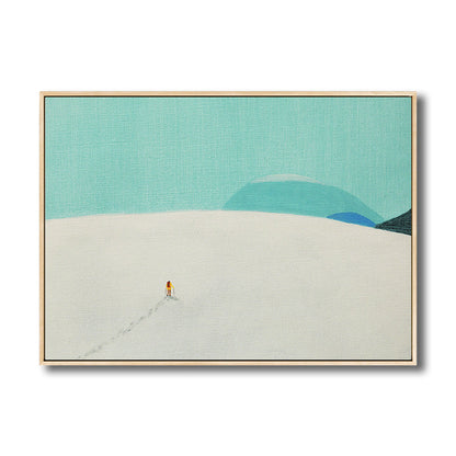 Vivolux | Illustration Wildland Canvas Wandkunst Verwaiste Landschaft Malerei für Jungenzimmer