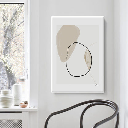 Vivolux | Handbedruckte Leinwandkunst Helle Farbe Abstrakter Expressionismus Wanddekoration für das Schlafzimmer