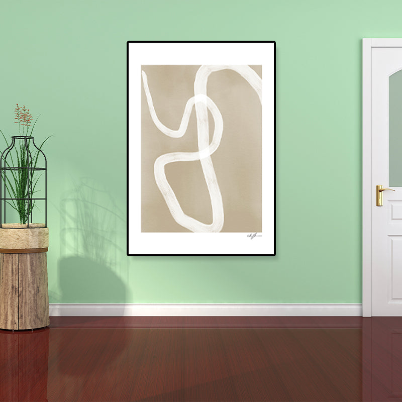 Vivolux | Handbedruckte Leinwandkunst Helle Farbe Abstrakter Expressionismus Wanddekoration für das Schlafzimmer