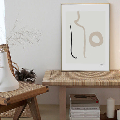 Vivolux | Handbedruckte Leinwandkunst Helle Farbe Abstrakter Expressionismus Wanddekoration für das Schlafzimmer