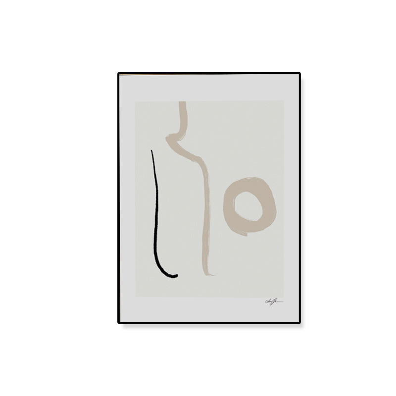 Vivolux | Handbedruckte Leinwandkunst Helle Farbe Abstrakter Expressionismus Wanddekoration für das Schlafzimmer