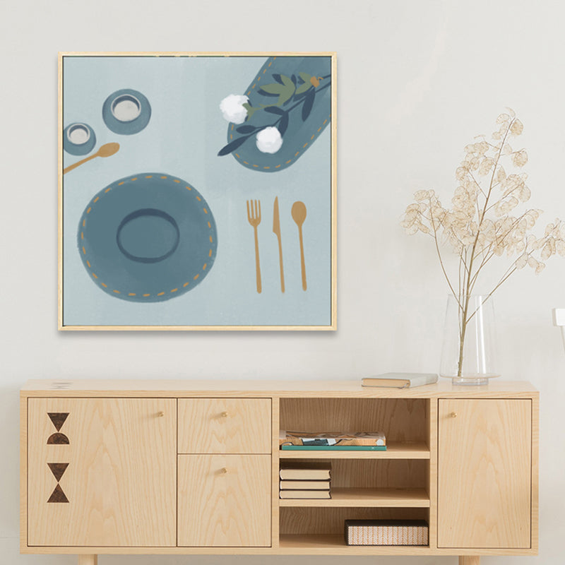 Vivolux | Nordic Stylish Still Life Leinwand Weich Farbige Texturierte Wandkunst Druck für Wohnzimmer