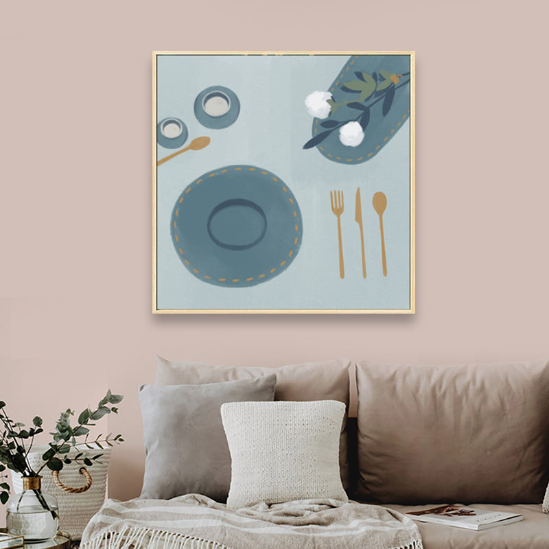 Vivolux | Nordic Stylish Still Life Leinwand Weich Farbige Texturierte Wandkunst Druck für Wohnzimmer