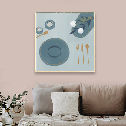 Vivolux | Nordic Stylish Still Life Leinwand Weich Farbige Texturierte Wandkunst Druck für Wohnzimmer