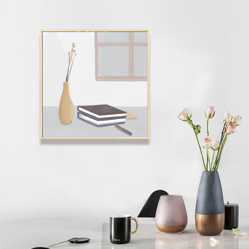Vivolux | Nordic Stylish Still Life Leinwand Weich Farbige Texturierte Wandkunst Druck für Wohnzimmer