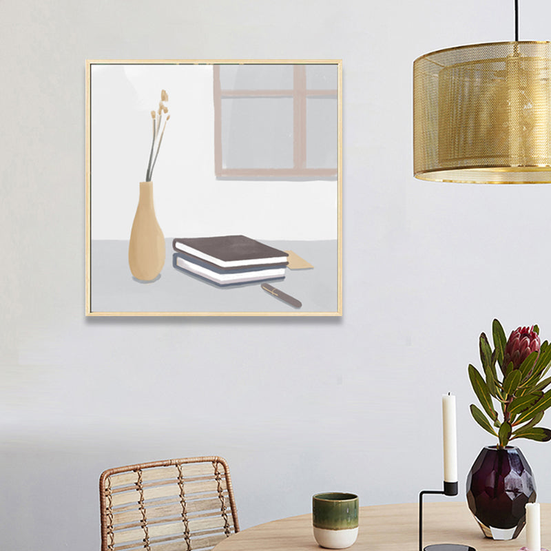 Vivolux | Nordic Stylish Still Life Leinwand Weich Farbige Texturierte Wandkunst Druck für Wohnzimmer