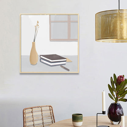 Vivolux | Nordic Stylish Still Life Leinwand Weich Farbige Texturierte Wandkunst Druck für Wohnzimmer
