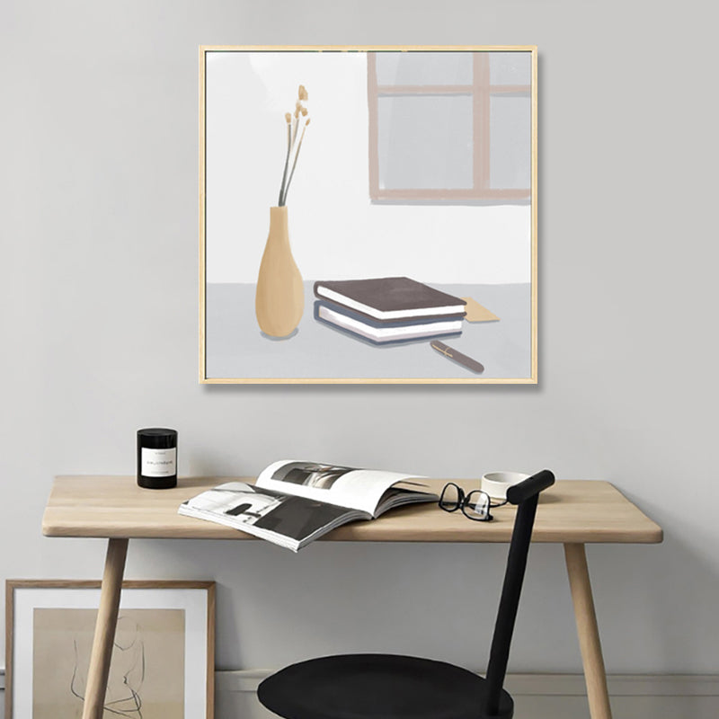 Vivolux | Nordic Stylish Still Life Leinwand Weich Farbige Texturierte Wandkunst Druck für Wohnzimmer
