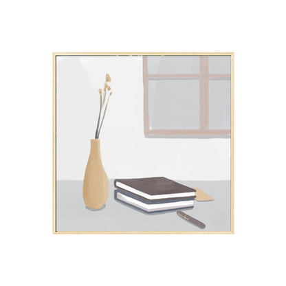 Vivolux | Nordic Stylish Still Life Leinwand Weich Farbige Texturierte Wandkunst Druck für Wohnzimmer