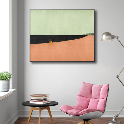 Vivolux | Skandinavischer Stil Flachland Leinwanddruck Naturlandschaft Wandkunst Dekor in hellen Farben