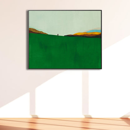 Vivolux | Skandinavischer Stil Flachland Leinwanddruck Naturlandschaft Wandkunst Dekor in hellen Farben