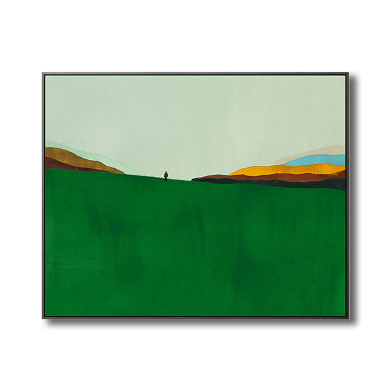 Vivolux | Skandinavischer Stil Flachland Leinwanddruck Naturlandschaft Wandkunst Dekor in hellen Farben