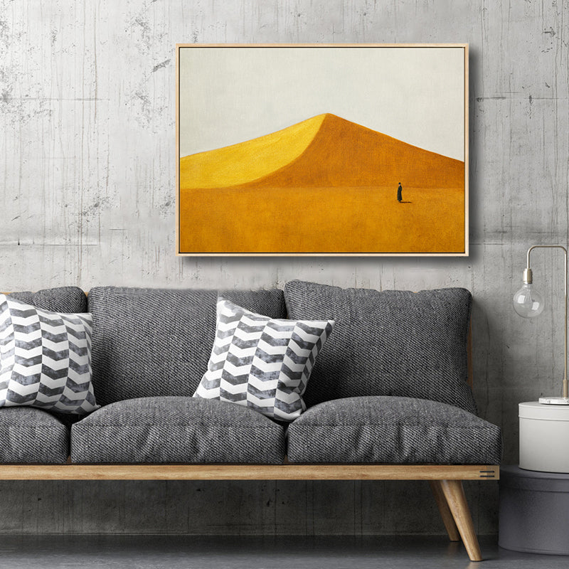 Vivolux | Skandinavischer Stil Flachland Leinwanddruck Naturlandschaft Wandkunst Dekor in hellen Farben