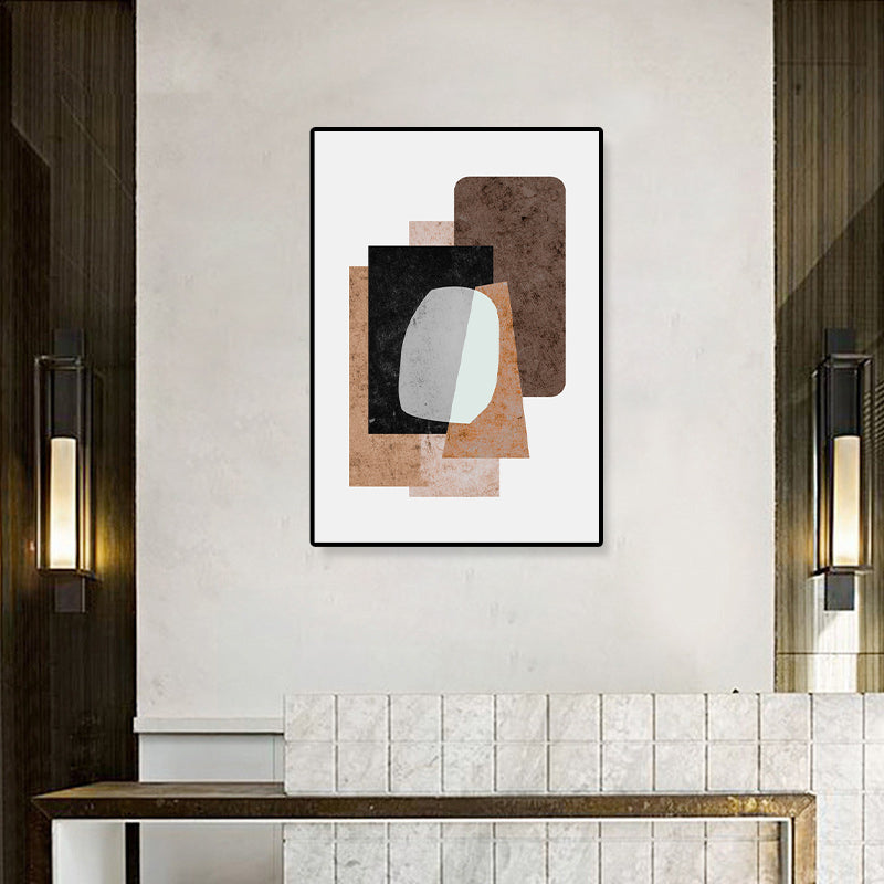 Vivolux | Neuartiges Muster Leinwand Abstrakter Expressionismus Texturiert Wandkunst Dekor in Helle Farbe