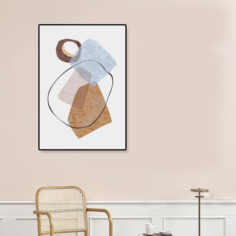 Vivolux | Neuartiges Muster Leinwand Abstrakter Expressionismus Texturiert Wandkunst Dekor in Helle Farbe