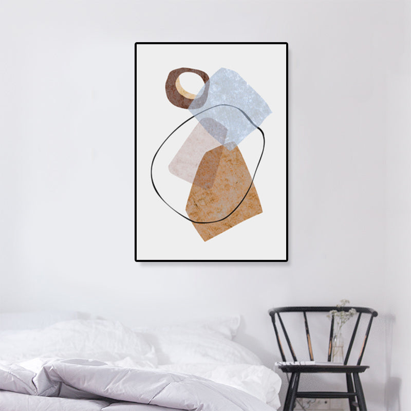 Vivolux | Neuartiges Muster Leinwand Abstrakter Expressionismus Texturiert Wandkunst Dekor in Helle Farbe