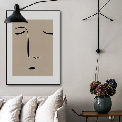 Vivolux | Figurenmuster Eingewickelt Leinwand Abstrakter Expressionismus Texturiertes Zuhause Galerie Gemälde