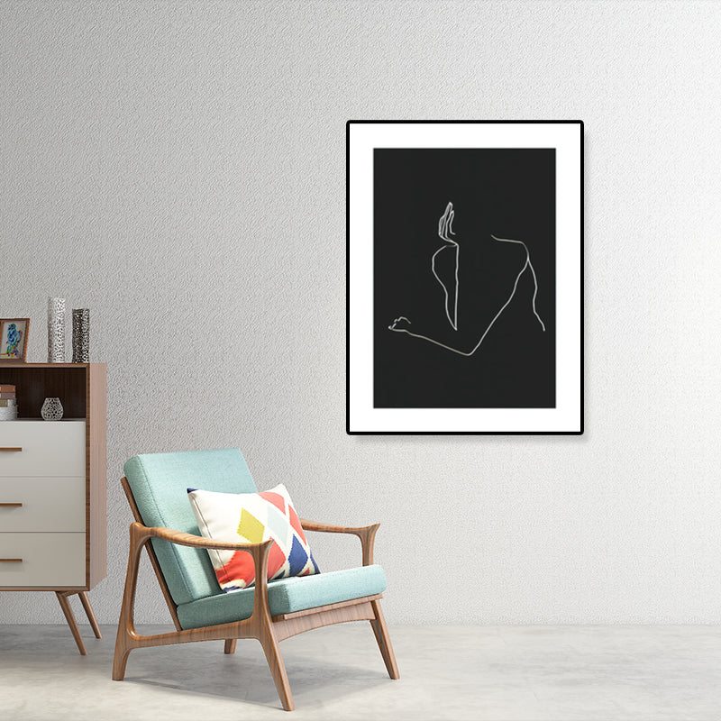 Vivolux | Figurenmuster Eingewickelt Leinwand Abstrakter Expressionismus Texturiertes Zuhause Galerie Gemälde