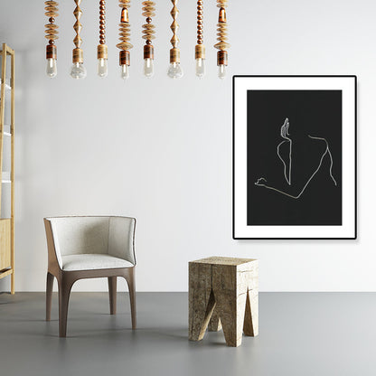 Vivolux | Figurenmuster Eingewickelt Leinwand Abstrakter Expressionismus Texturiertes Zuhause Galerie Gemälde