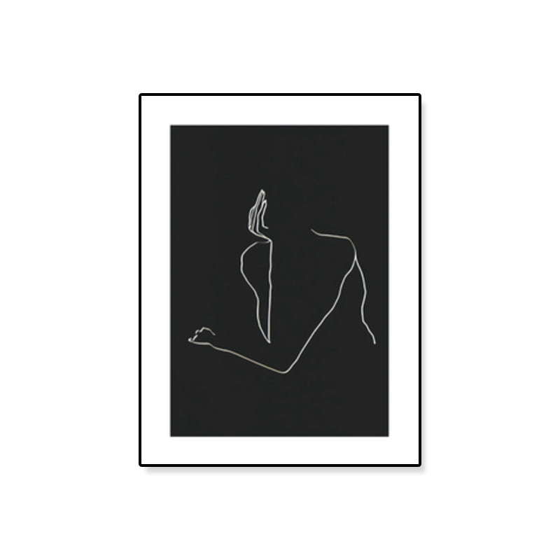 Vivolux | Figurenmuster Eingewickelt Leinwand Abstrakter Expressionismus Texturiertes Zuhause Galerie Gemälde