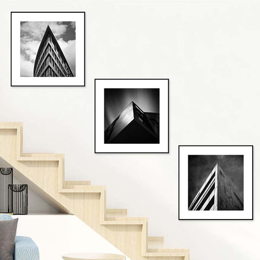 Vivolux | Fotografie Architektur Wandkunst Druck in dunkler Farbkanvas Wanddekoration, strukturiert