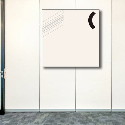 Vivolux | Helle Farbige Neuartige Grafische Wanddekoration Abstrakter Nordischer Texturierter Leinwanddruck für das Schlafzimmer