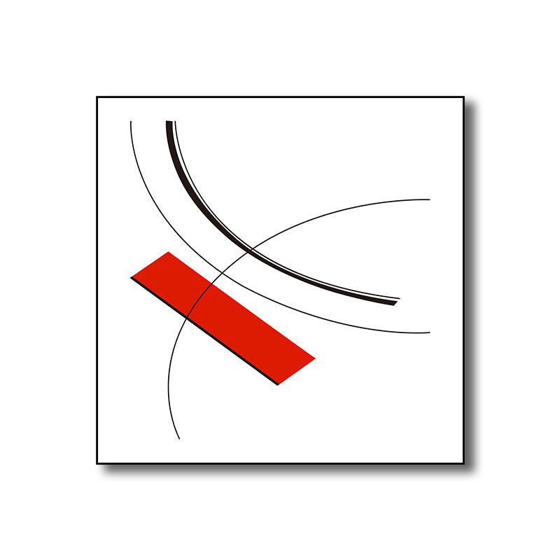 Vivolux | Helle Farbige Neuartige Grafische Wanddekoration Abstrakter Nordischer Texturierter Leinwanddruck für das Schlafzimmer