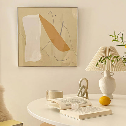 Vivolux | Ungleichmäßiges Muster Wandkunst Dekor Mädchen Schlafzimmer Abstrakte umwickelte Leinwand in Pastellfarbe