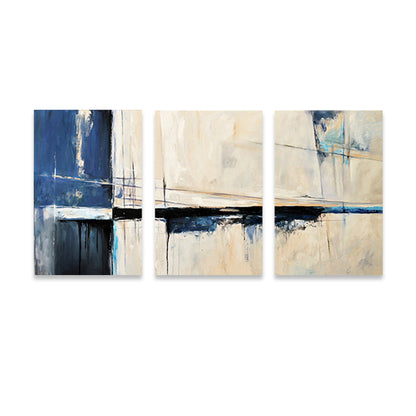 Vivolux | Devise Muster Wandkunst Dekor abstrakter Expressionismus Mehrteiliges Schlafzimmer Leinwanddruck