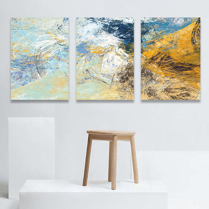 Vivolux | Devise Muster Wandkunst Dekor abstrakter Expressionismus Mehrteiliges Schlafzimmer Leinwanddruck