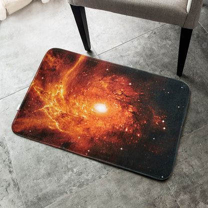 Vivolux | Creatieve Blauwe Hedendaagse Tapijt Polyester Melkwegpatroon Tapijt Wasbaar Hondvriendelijk Antislip Vloerkleed voor Kinderkamer