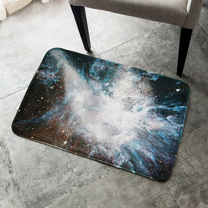Vivolux | Creatieve Blauwe Hedendaagse Tapijt Polyester Melkwegpatroon Tapijt Wasbaar Hondvriendelijk Antislip Vloerkleed voor Kinderkamer