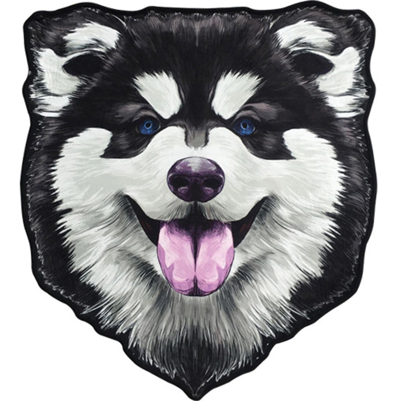 Vivolux | Kreativ Braun Zeitgenössisch Teppich Polyester Hundemuster Teppich Waschbar Haustierfreundlich Rutschfester Teppich für Kinderzimmer