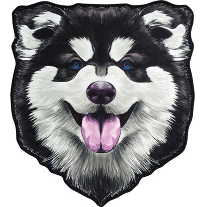 Vivolux | Kreativ Braun Zeitgenössisch Teppich Polyester Hundemuster Teppich Waschbar Haustierfreundlich Rutschfester Teppich für Kinderzimmer