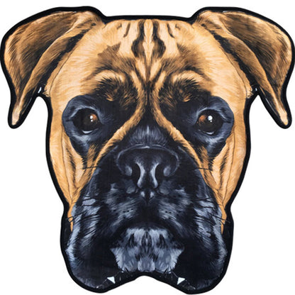 Vivolux | Kreativ Braun Zeitgenössisch Teppich Polyester Hundemuster Teppich Waschbar Haustierfreundlich Rutschfester Teppich für Kinderzimmer