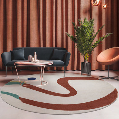 Vivolux | Groen und Weißes Abstractes Teppich Polyester Modernes Teppich Haustierfreundlich Waschbar Rutschfest Bereich Teppich für Wohnzimmer