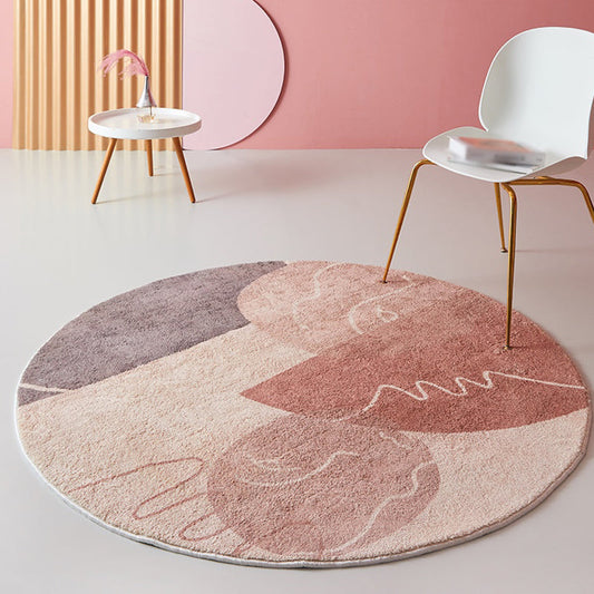 Vivolux | Pink Parlour Bereichsteppich Modernist Farbsperren Innen teppich Polyester Waschbar haustierfreundlicher Teppich