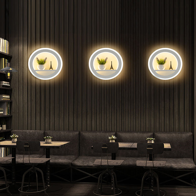 Vivolux | Woonkamer Restaurant Wandlamp Acryl Nordic Stil Sconceslamp in Witte Afwerking