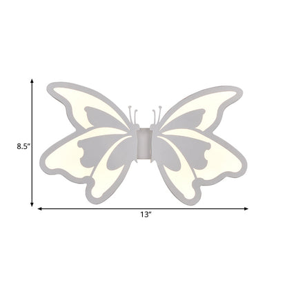 Vivolux | Flach Cartoon-Form Wandlampe Moderne stilvolle Acryl-LED-Wandleuchte in Weiß für Treppen