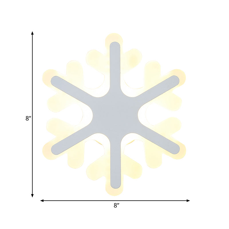 Vivolux | Flach Cartoon-Form Wandlampe Moderne stilvolle Acryl-LED-Wandleuchte in Weiß für Treppen