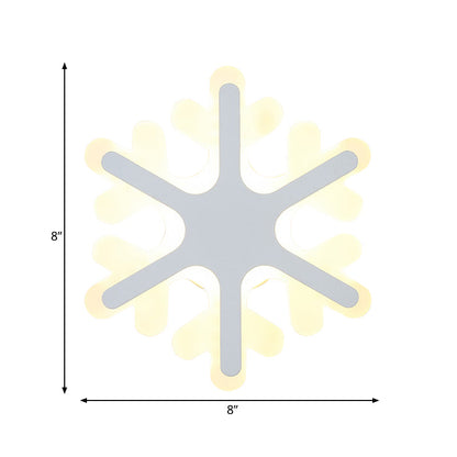 Vivolux | Flach Cartoon-Form Wandlampe Moderne stilvolle Acryl-LED-Wandleuchte in Weiß für Treppen