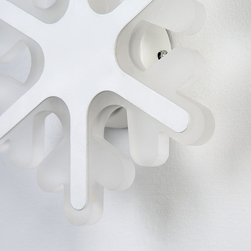 Vivolux | Flach Cartoon-Form Wandlampe Moderne stilvolle Acryl-LED-Wandleuchte in Weiß für Treppen