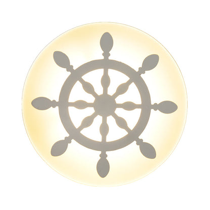 Vivolux | Flach Cartoon-Form Wandlampe Moderne stilvolle Acryl-LED-Wandleuchte in Weiß für Treppen