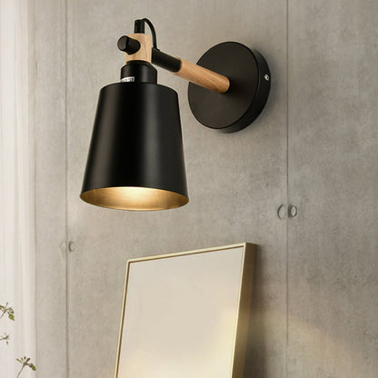 Vivolux | Monochrome Bucket Wandlicht Een Hoofd Nordic Stil Metaal Wandlamp voor Restaurant