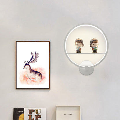 Vivolux | Witte Ring LED Wandlamp Hedendaagse Acryl Wandlamp voor Woonkamer