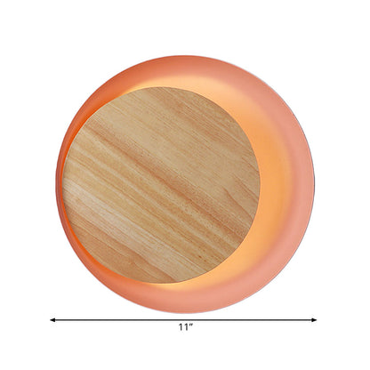 Vivolux | Roze Eclipse View Wandlamp Macaron Loft Hout LED Wandlamp voor Trap Badkamer
