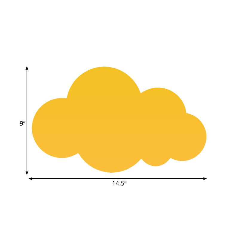 Vivolux | Macaron Stil Wolken Wandleuchte Metall Unterton LED Wandleuchte für Kinderzimmer
