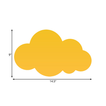 Vivolux | Macaron Stil Wolken Wandleuchte Metall Unterton LED Wandleuchte für Kinderzimmer